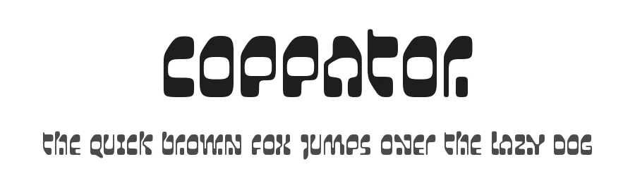 Coppator by Disaster Fonts — Display Font