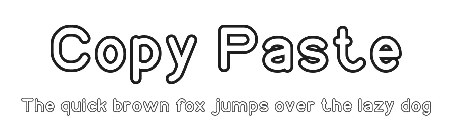 Copy Paste by weknow — Decorative Font