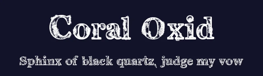 Coral Oxid by Iván Pawluk — Decorative Font — thumbnail 2