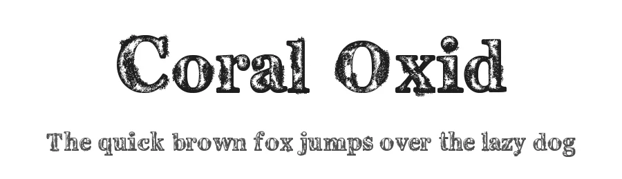 Coral Oxid by Ivรกn Pawluk โ Decorative Font