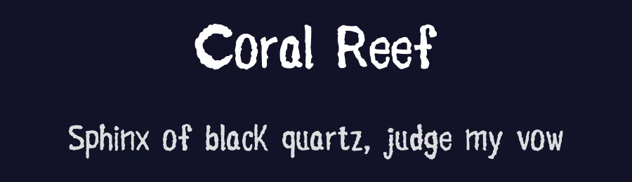 Coral Reef by Golder Jagat — Decorative Font — thumbnail 2