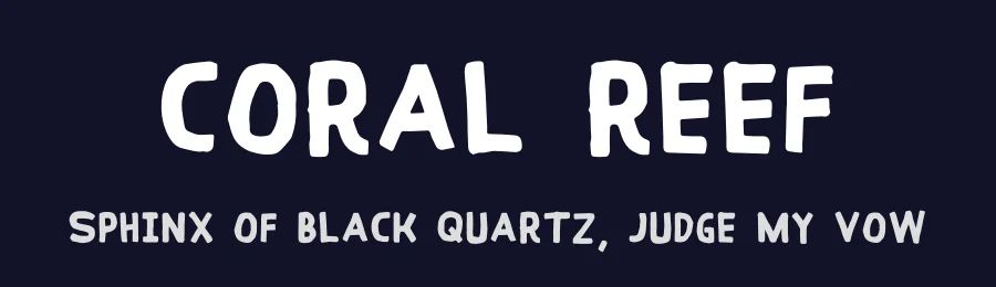 Coral Reef by Zansari — Decorative Font — thumbnail 2