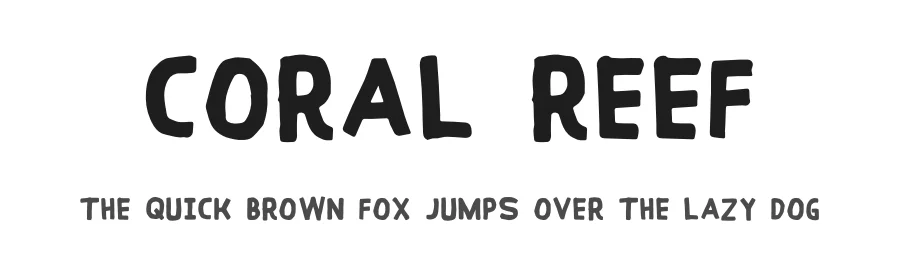 Coral Reef by Zansari — Decorative Font