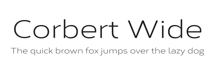 Corbert Wide by The Northern Block — Sans Serif Font