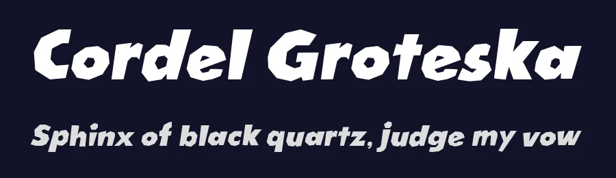 Cordel Groteska by Galdino Otten Fonts — Decorative Font — thumbnail 2