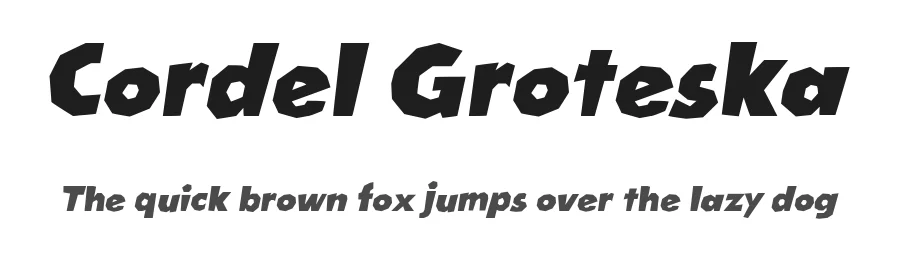 Cordel Groteska by Galdino Otten Fonts β Decorative Font
