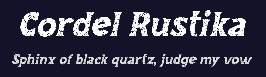 Cordel Rustika by Galdino Otten Fonts — Decorative Font — thumbnail 2