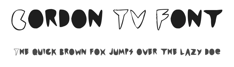 Cordon TV Font