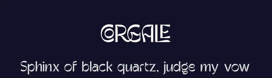 Corgale by Riyadh Rahman — Decorative Font — thumbnail 2