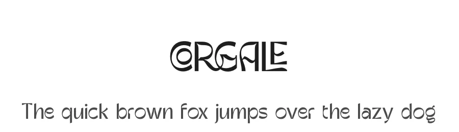 Corgale by Riyadh Rahman β Decorative Font