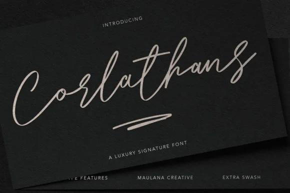 Corlathans Font by Maulana Creative — Script Handwritten Font