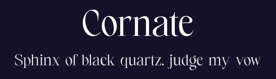 Cornate by ToniStudio — Serif Font — thumbnail 2