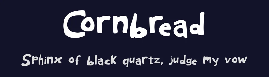 Cornbread by Buccarado — Decorative Font — thumbnail 2