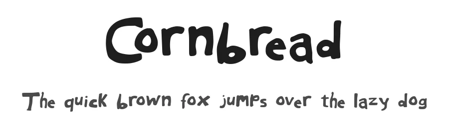 Cornbread by Buccarado — Decorative Font
