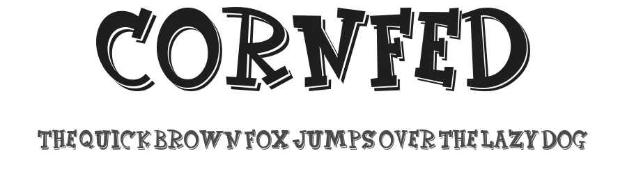 CornFed by Gaut Fonts β Decorative Font