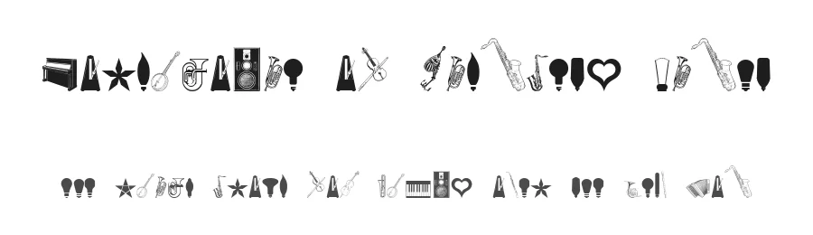 Cornucopia of Dingbats Eight by Intellecta Design β Dingbats Font