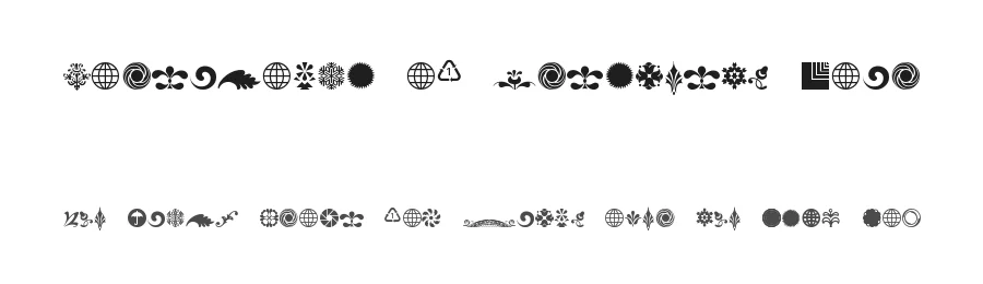 Cornucopia of Ornaments Four by Intellecta Design — Dingbats Font
