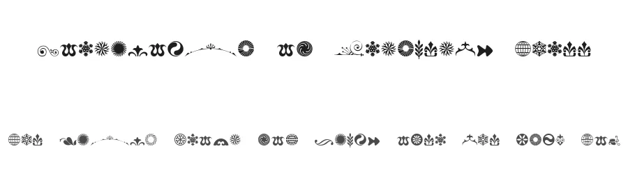 Cornucopia of Ornaments Three by Intellecta Design — Dingbats Font