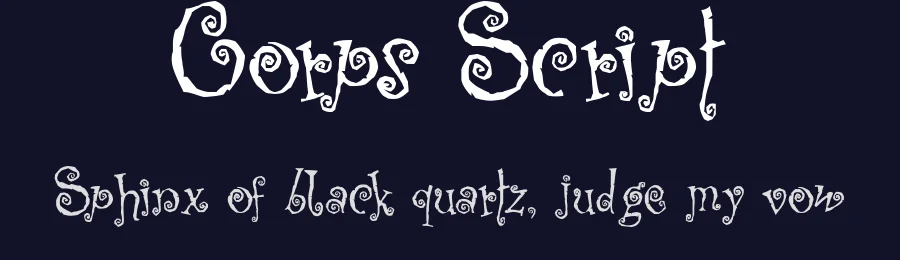 Corps Script by Otto Maurer Design — Decorative Font — thumbnail 2