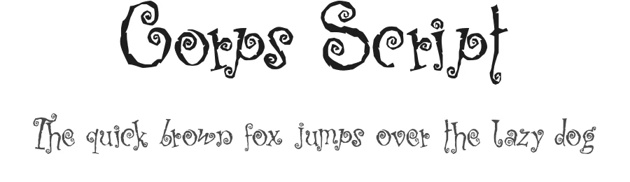 Corps Script by Otto Maurer Design — Decorative Font