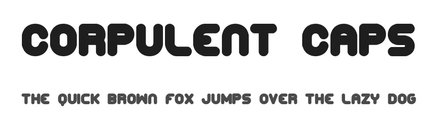 Corpulent Caps by Ænigma — Display Font