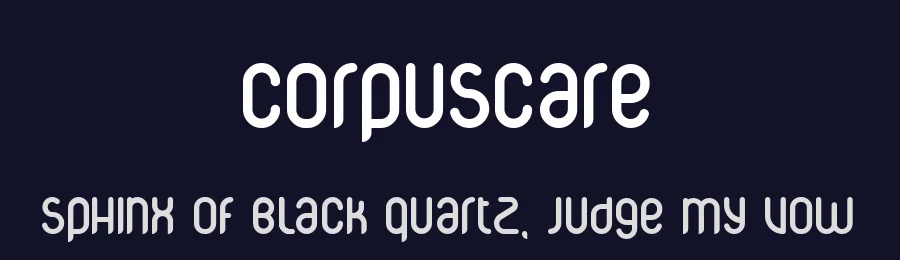 CorpusCare by Peter Fritzsche — Decorative Font — thumbnail 2