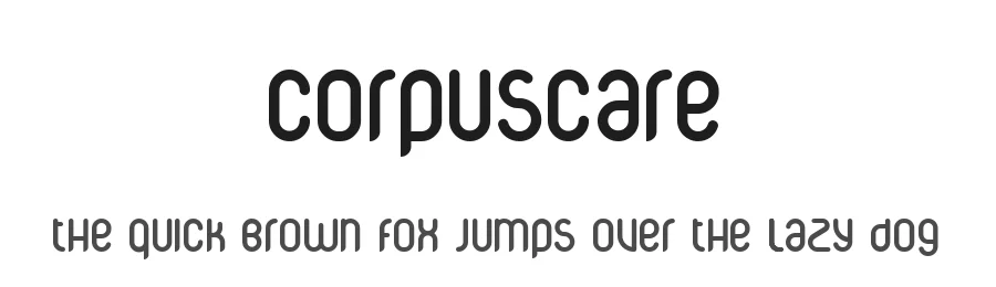 CorpusCare by Peter Fritzsche — Decorative Font