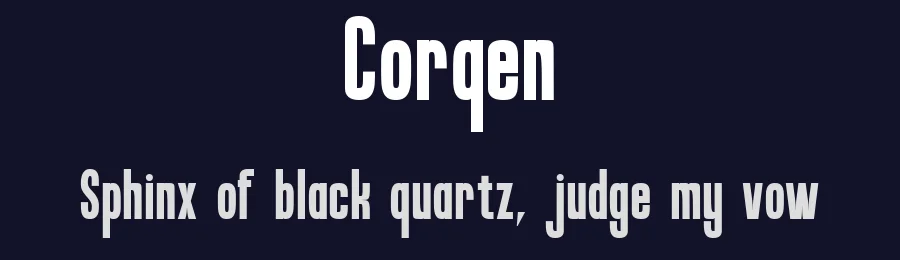 Corqen by Muksal Creative — Sans Serif Font — thumbnail 2