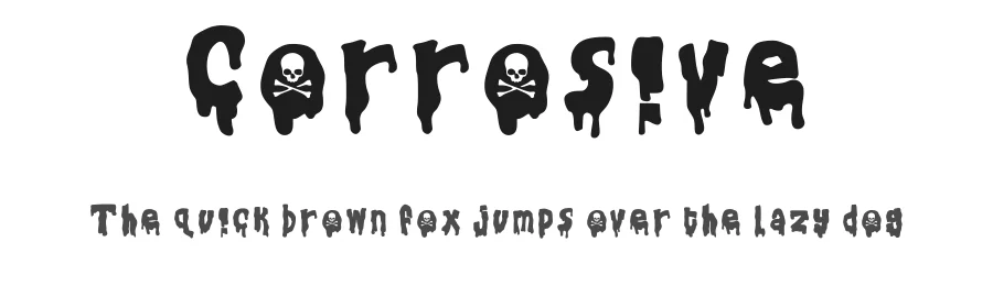 Corrosive by Sierra Stephens — Decorative Font
