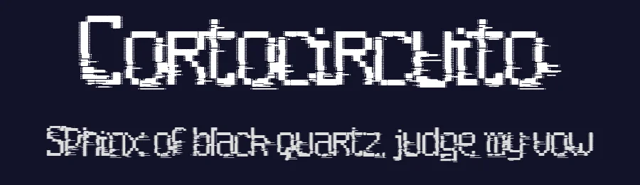 Cortocircuito by Woodcutter — Decorative Font — thumbnail 2