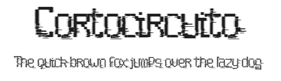 Cortocircuito by Woodcutter — Decorative Font