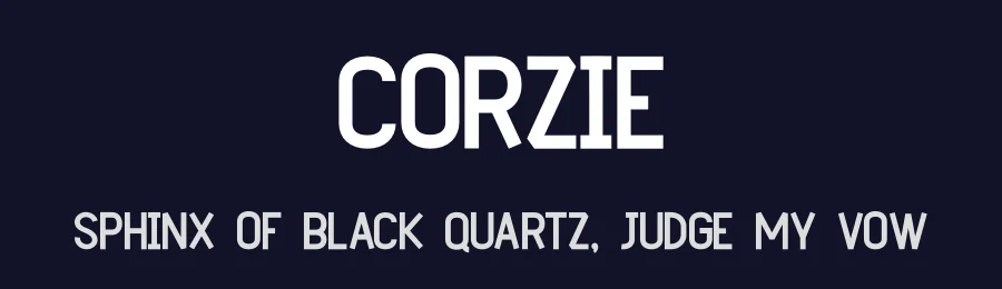 Corzie by Kurnia Setyadi — Sans Serif Font — thumbnail 2