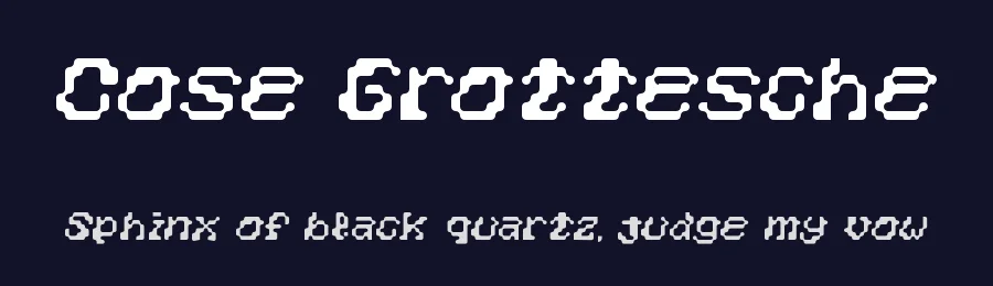 Cose Grottesche by Riccardo Martellato — Display Font — thumbnail 2