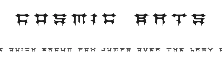 Cosmic Bats by Cosmic Cosmos β Blackletter Font