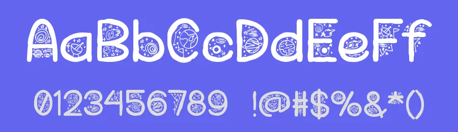 Cosmic Dream by Satoro Satoro — Decorative Font — thumbnail 3