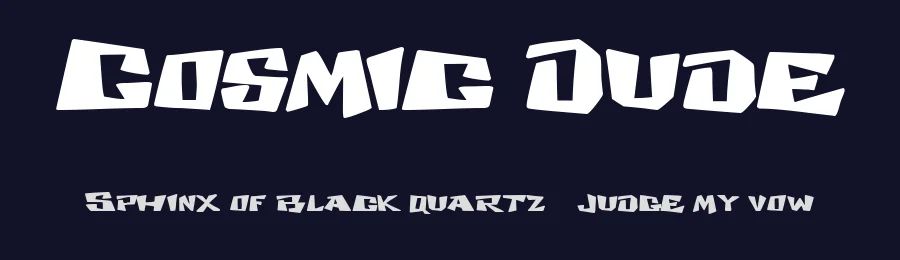 Cosmic Dude by The Scriptorium — Decorative Font — thumbnail 2