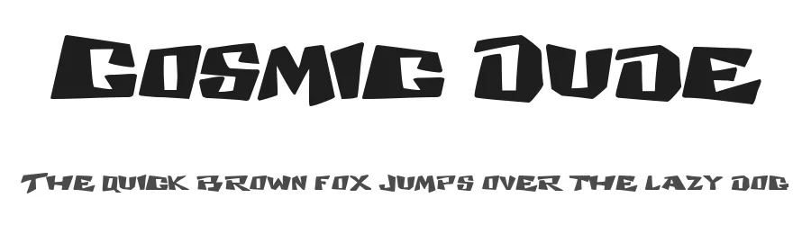 Cosmic Dude by The Scriptorium — Decorative Font