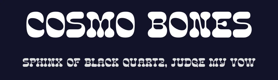 Cosmo Bones by Letterhend Studio — Decorative Font — thumbnail 2
