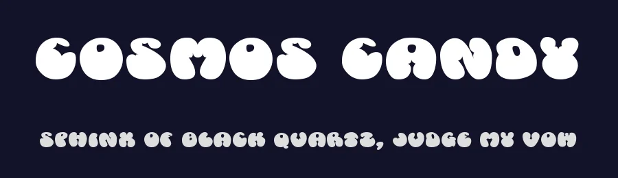 Cosmos Candy by Cosmic Cosmos — Decorative Font — thumbnail 2