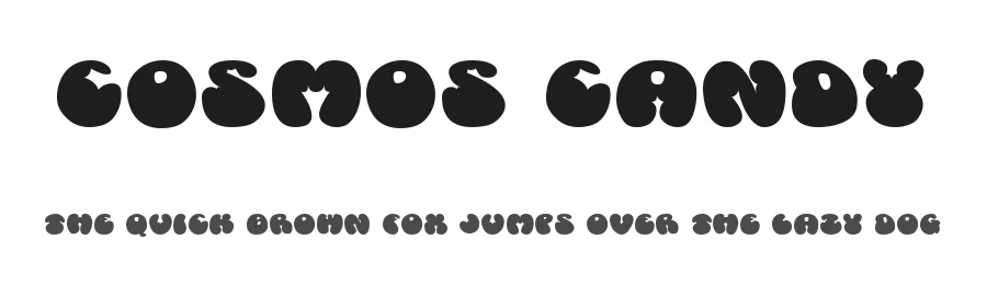 Cosmos Candy by Cosmic Cosmos — Decorative Font
