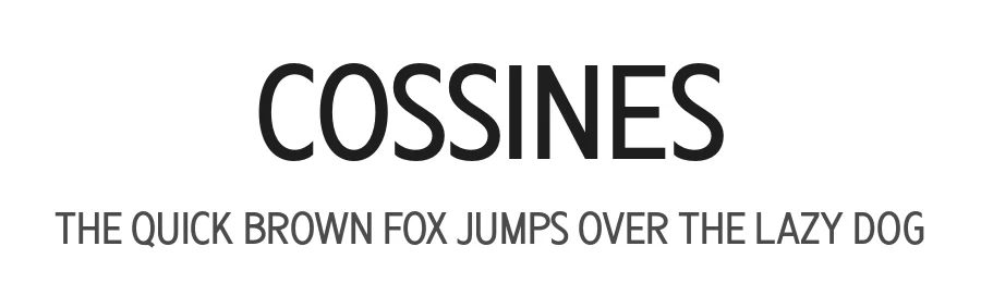 Cossines by BrandSemut — Sans Serif Font