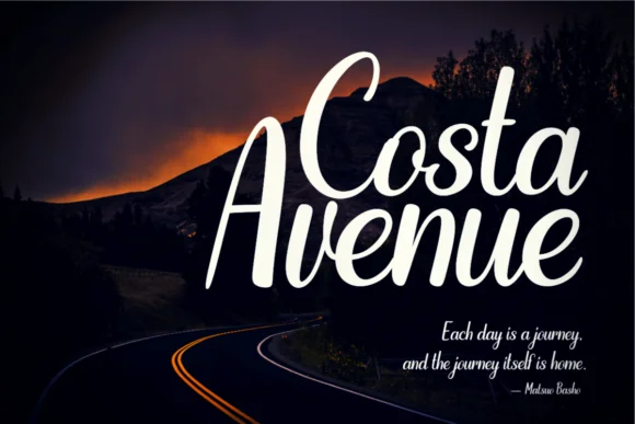 Costa Avenue Font by Deedeetype — Script Handwritten Font