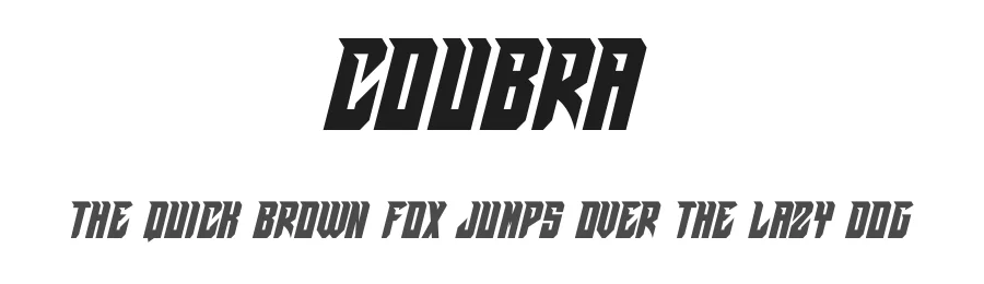 Coubra by Indieground Design — Display Font