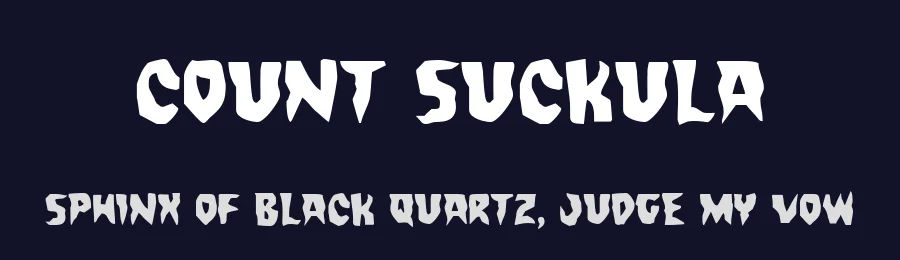 Count Suckula by Iconian Fonts — Decorative Font — thumbnail 2
