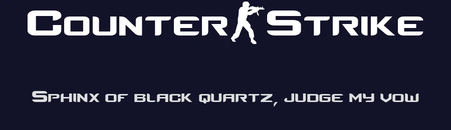 Counter-Strike by SoJa — Display Font — thumbnail 2