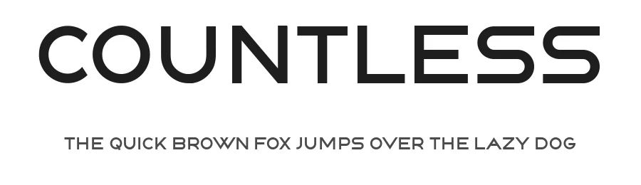 Countless by Vladimir Nikolic — Sans Serif Font