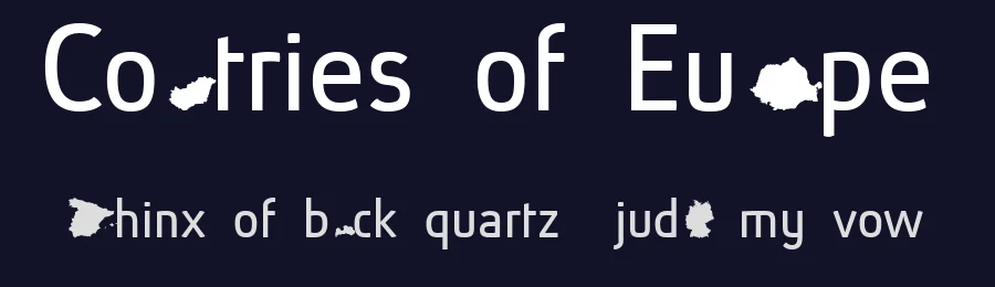 Countries of Europe by ingoFonts — Dingbats Font — thumbnail 2