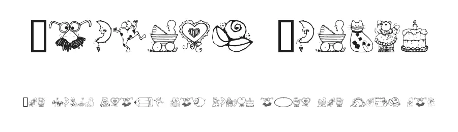 Country Cuties by House of Lime — Dingbats Font
