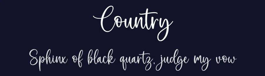 Country by Graphix Line Studio — Decorative Font — thumbnail 2