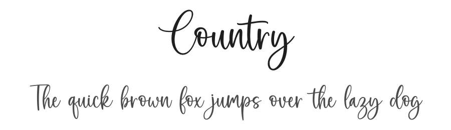 Country by Graphix Line Studio — Decorative Font